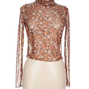 Altar’d State Mesh Floral Top NWT